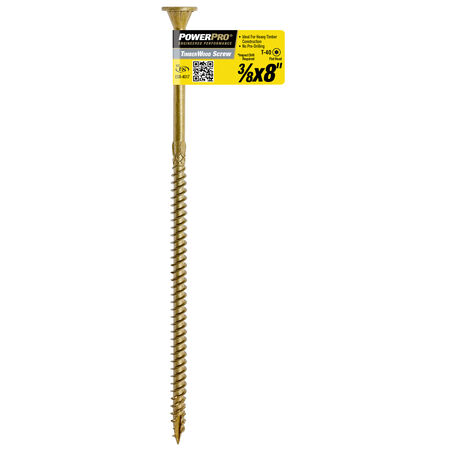 Power Pro TimberWood Structural Screws (3/8 in. x 8 in.) - 1pc