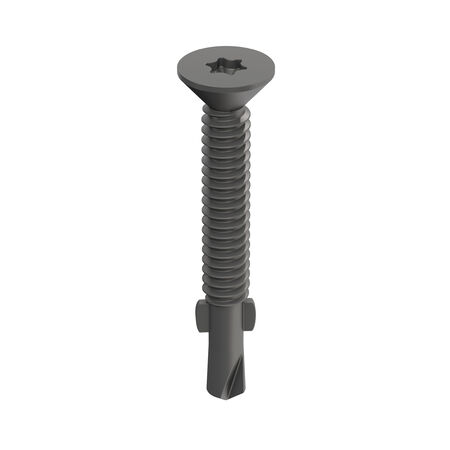 Power Pro Prower Pro Premium Flat Gray Epoxy Self-Drilling Screws (�"-20 � 3 in.) 140pc