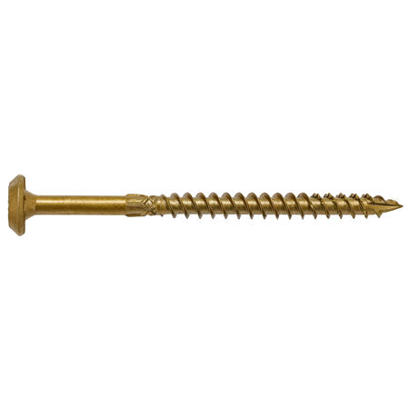 Power Pro Bronze Structural Lag Screws (1/4 in. x 5 in.) - 12 pc