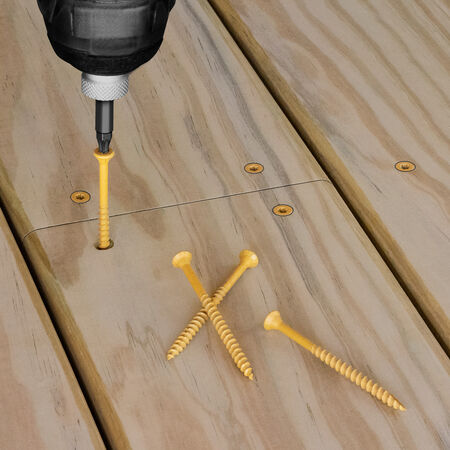 Deck Plus Tan Deck Screws (#10 x 3-1/2 in.)