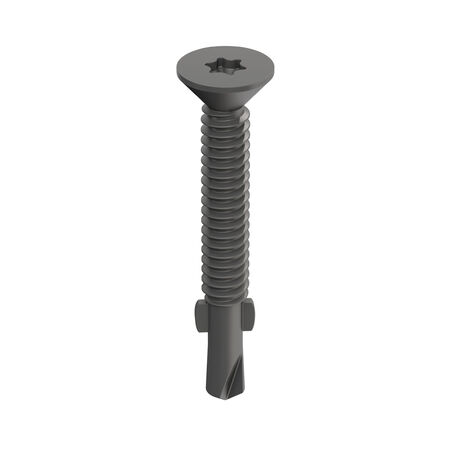 Power Pro Prower Pro Premium Flat Gray Epoxy Self-Drilling Screws (#12-24 � 3-�") 360pc