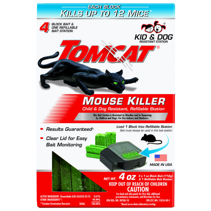 Tomcat refillable bait station for mice stine home yard the