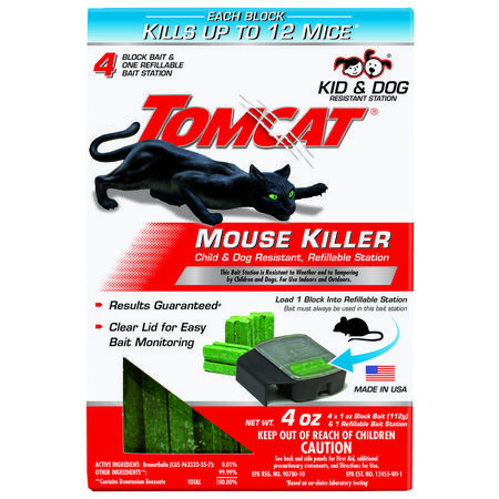 Tomcat Refillable Bait Station For Mice
