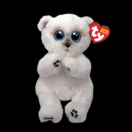 TY Wuzzy white bear