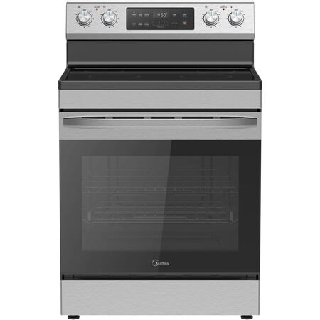 Midea 30 in. Stainless Steel Freestanding Electric Range with 4 Radiant Elements, 6.3 cu. ft