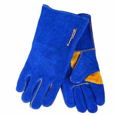 Forney 13 in. Insulated Leather Welding Gloves Blue XL 1 Pack