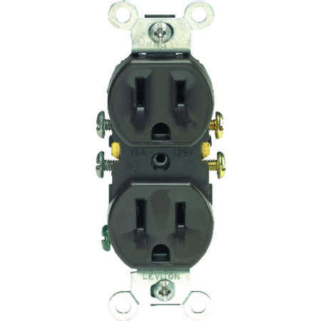 Leviton Electrical Receptacle 15 amps 5-15R 125 volts Brown | Stine