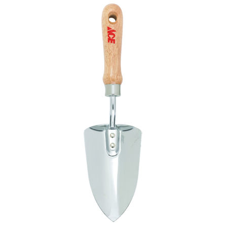 Ace 12 in. Steel Hand Trowel Wood Handle