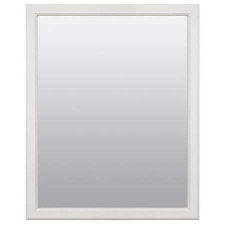 Zenna Home 25 in. H X 20 in. W Bathroom Mirror Matte White