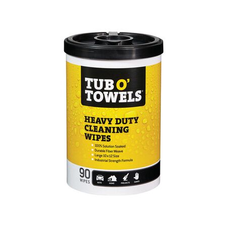 Tub O Towels Heavy Duty Fiber Weave Cleaning Wipes 12 in. W X 10 in. L 90 pk