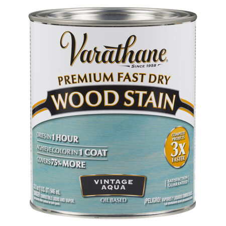 Varathane Premium Vintage Aqua Oil-Based Fast Dry Wood Stain 1 qt