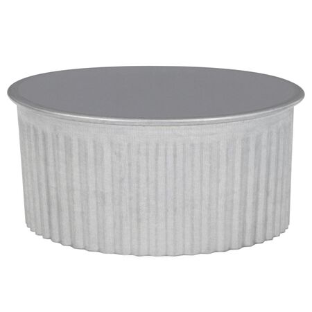 Imperial 4 in. D Galvanized Steel Crimped Pipe End Cap