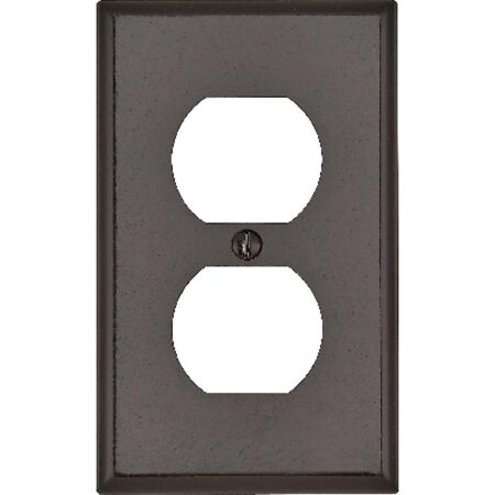 Leviton Brown 1 gang Thermoset Plastic Duplex Wall Plate 1 pk