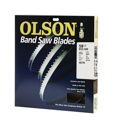 Olson 59.5 in. L x 0.3 in. W x 0.01 in. Carbon Steel Band Saw Blade 14 TPI Regular teeth 1 pk