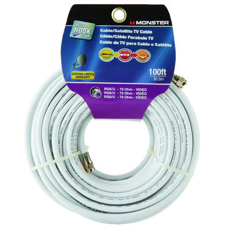 Monster Just Hook It Up 100 ft. Video Coaxial Cable