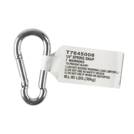 Campbell Zinc-Plated Steel Spring Snap 80 lb 2 in. L