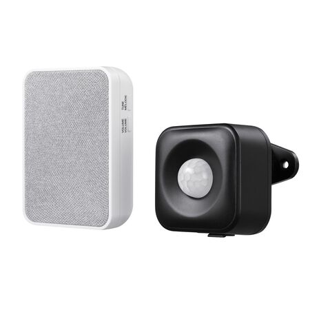Heath Zenith Heath Zenith Black/White Plastic Wireless Door Bell