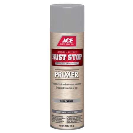 Ace Rust Stop Gray Spray Primer 15 oz