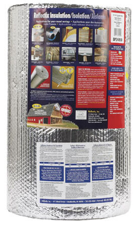 Reflectix Reflective Insulation R-3.7 to R-21 24 in. W x 50 ft. L Roll 100 sq. ft. Energy Star