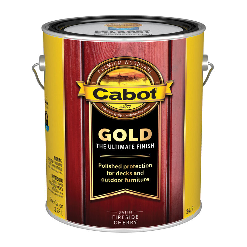 Cabot Gold Transparent Satin Fireside Cherry OilBased Alkyd Stain 1