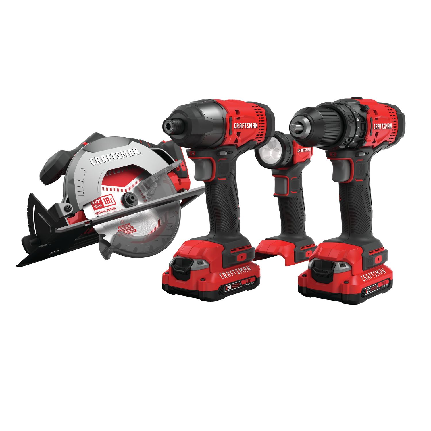 Cordless Brushed 4 Tool Combo Kit 