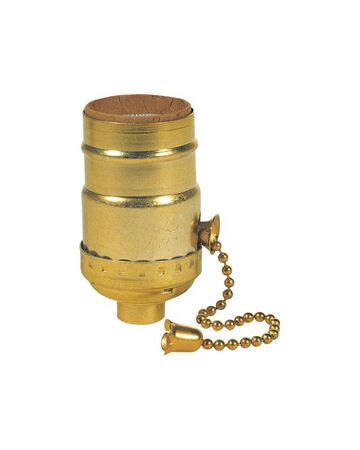 Westinghouse Pull Chain Socket 250 volts 250 watts Brass