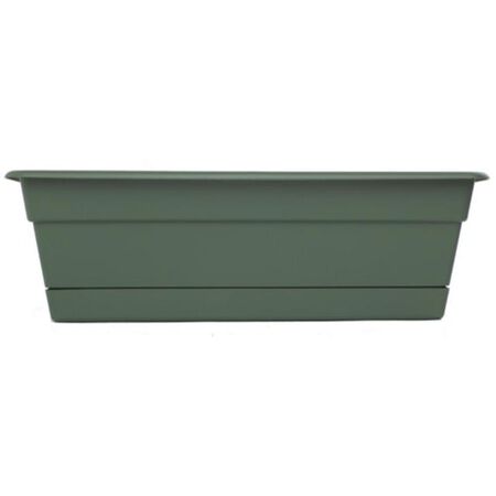 Bloem Dura Cotta 5.75 in. H X 24 in. W X 7.5 in. D Plastic Window Box Basil