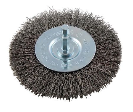 Forney 4 in. Coarse Wire Wheel Brush Metal 6000 rpm 1 pc