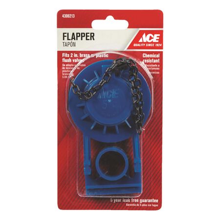 Ace Toilet Flapper Blue Plastic