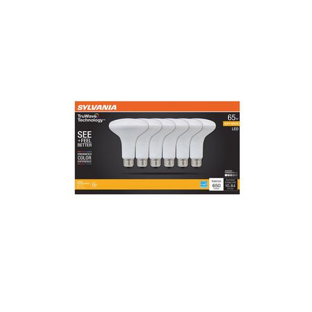 Sylvania Truwave BR30 E26 (Medium) LED Bulb Soft White 65 Watt Equivalence 6 pk