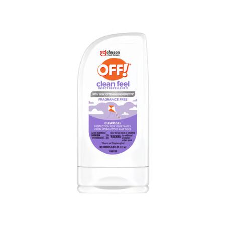 OFF! Clean Feel Insect Repellent Gel For Mosquitoes/Ticks 3.8 oz.