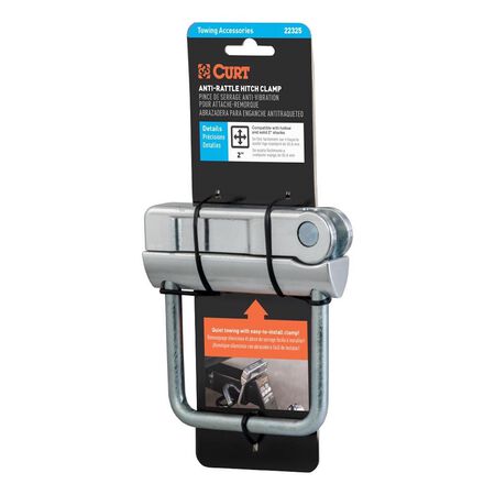 CURT 4.8"H x 0.80"W x 4.5"L Anti-Rattle Hitch Clamp