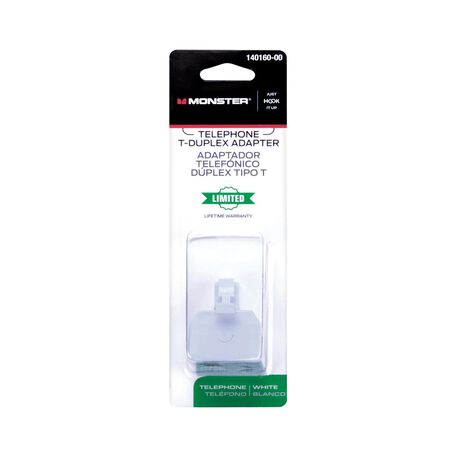 Monster Just Hook It Up 0 ft. L White Modular Duplex Adapter