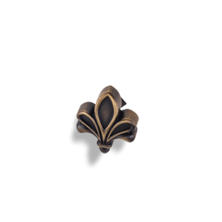 1-3/4" Overall Length Fleur De Lis Cabinet Knob