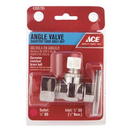 Ace Compression Compression Brass Shut-Off Valve