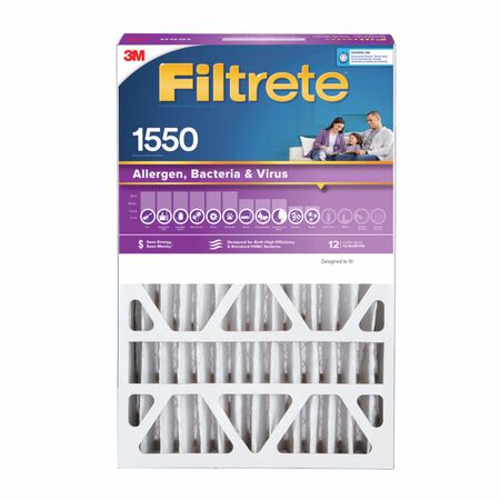 Filtrete 20 in. W X 25 in. H X 4 in. D Polyester 12 MERV Pleated Allergen Air Filter 1 pk