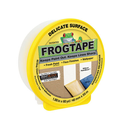 FrogTape 1.88 in. W X 60 yd L Yellow Low Strength Painter's Tape 1 pk