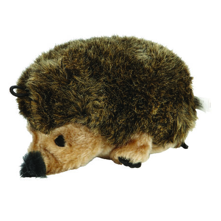 Zoobilee Brown Hedgehog Plush Dog Toy Large 1 pk