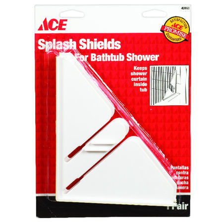 Ace Plastic Splash Shield White