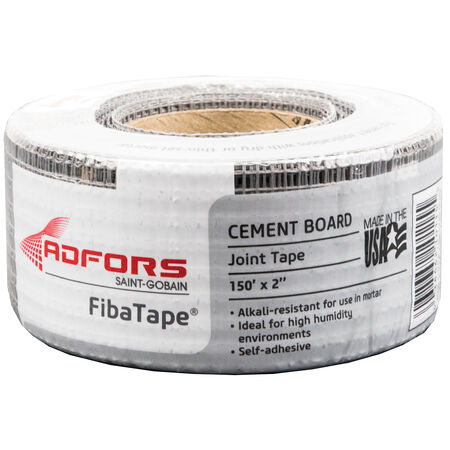 Saint-Gobain ADFORS FibaTape Alkali-Resistant 150 ft. L X 2 in. W Fiberglass Mesh Gray Self Adhesive