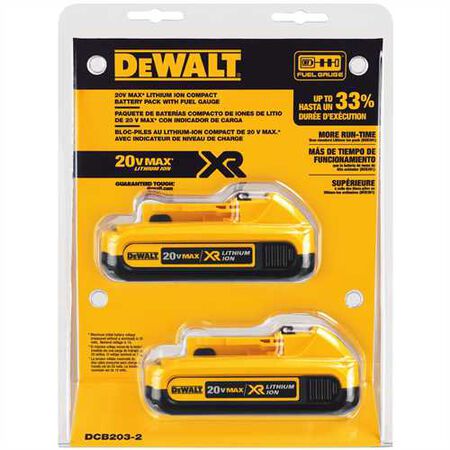 20V MAX Compact Battery with Bluetooth 2 Pack