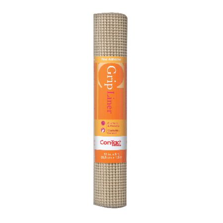 Con-Tact BeadedGrip 5 ft. L X 12 in. W Taupe Non-Adhesive Shelf Liner