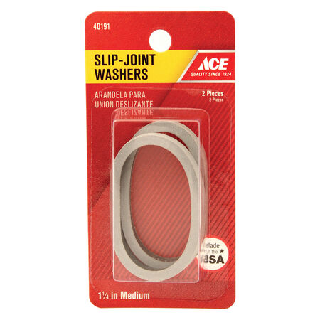 Ace 1-1/4 in. D Rubber Slip Joint Washer 2 pk