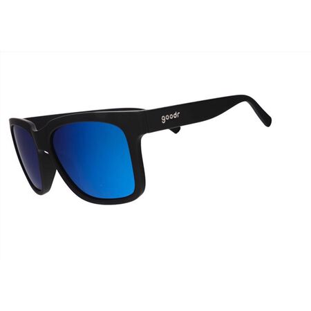 goodr Tidal G - Buoys Don't Cry Sunglasses Unisex Black Frame Blue Lens