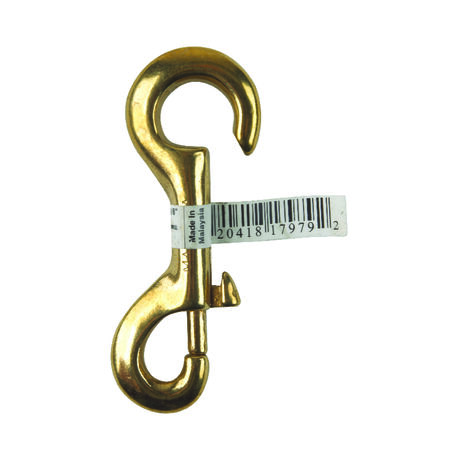 Campbell 3/8 in. D X 3-13/32 in. L Polished Bronze Open Eye Bolt Snap 70 lb