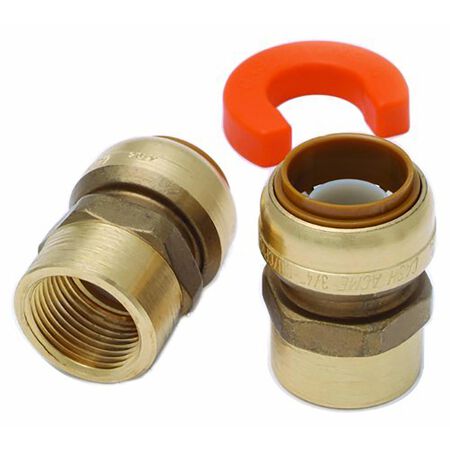 SharkBite Brass Connectors and Clip