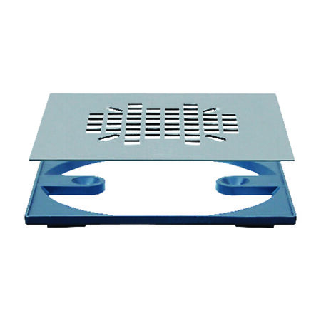 Sioux Chief 4-3/8 in. Chrome Square Stainless Steel Drain Grate