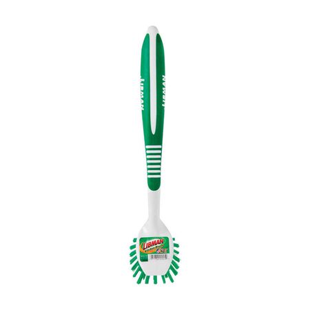 Libman 3 in. W Hard Bristle 8 in. Plastic/Rubber Handle Kitchen Brush