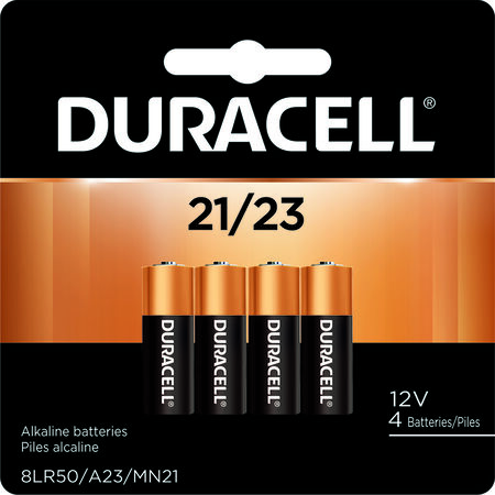 Duracell Alkaline 12-Volt 12 V 50 Ah Security Battery 21/A23 4 pk