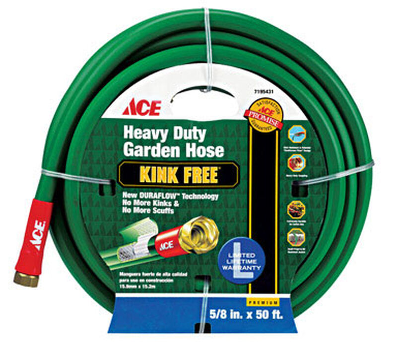 Ace Pressure Master 5/8 in. Dia. x 50 ft. L Garden Hose Kink Resistant